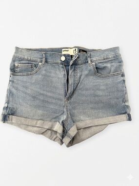 EUC Garage Women’s High Waist Stretch Light Blue Jean Denim Shorts Size 13